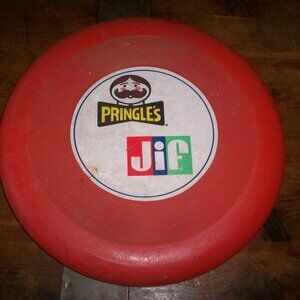 Vintage Frisbee Pringle’s Potato Chips & Jif Peanut Butter Giveaway 1970s Faded